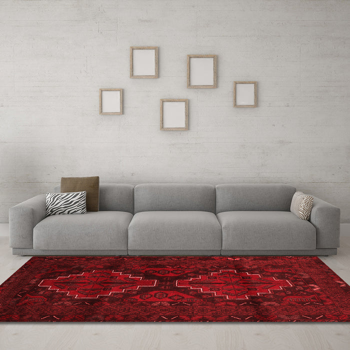 Traditional Red Washable Rugs