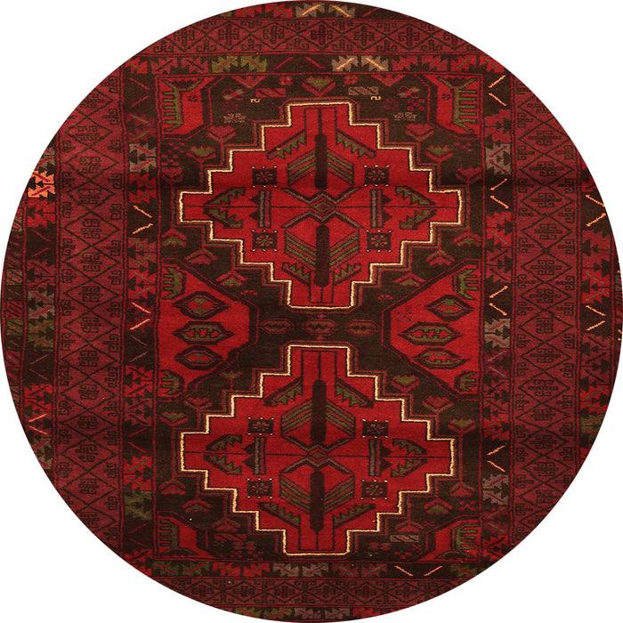 Square Persian Orange Traditional Rug, tr2437org