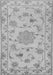 Serging Thickness of Machine Washable Persian Gray Traditional Rug, wshtr2438gry