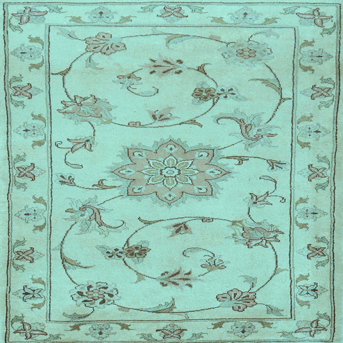 Square Persian Light Blue Traditional Rug, tr2438lblu