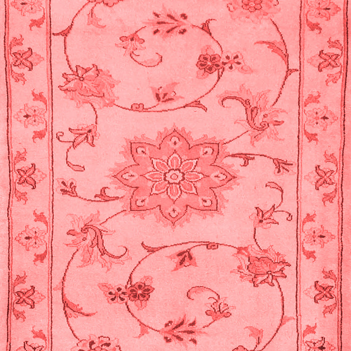 Machine Washable Persian Red Traditional Rug, wshtr2438red