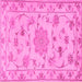 Square Persian Pink Traditional Rug, tr2438pnk