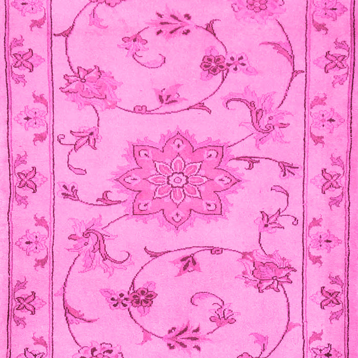 Machine Washable Persian Pink Traditional Rug, wshtr2438pnk