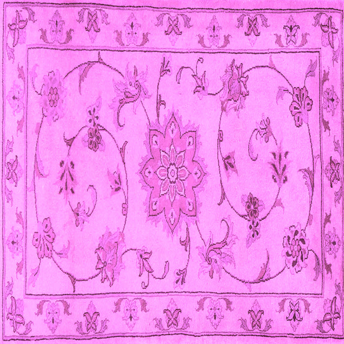 Square Persian Purple Traditional Rug, tr2438pur