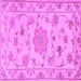 Square Persian Purple Traditional Rug, tr2438pur