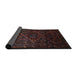 Sideview of Traditional Reddish Brown Persian Rug, tr2439