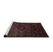 Sideview of Machine Washable Traditional Sepia Brown Rug, wshtr2439