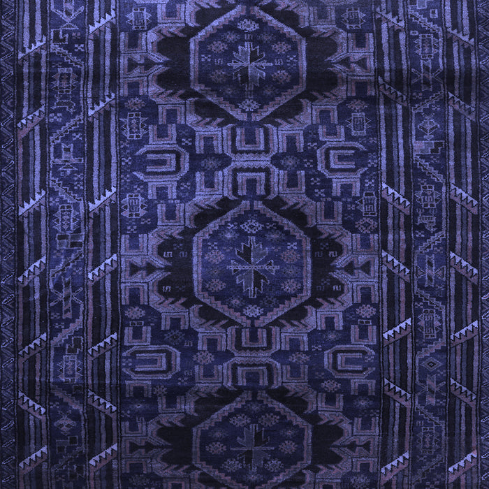 Machine Washable Persian Blue Traditional Rug, wshtr2439blu