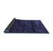 Sideview of Persian Blue Traditional Rug, tr2439blu