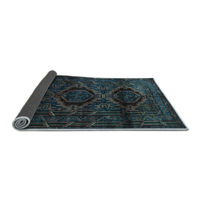 Sideview of Persian Light Blue Traditional Rug, tr2439lblu