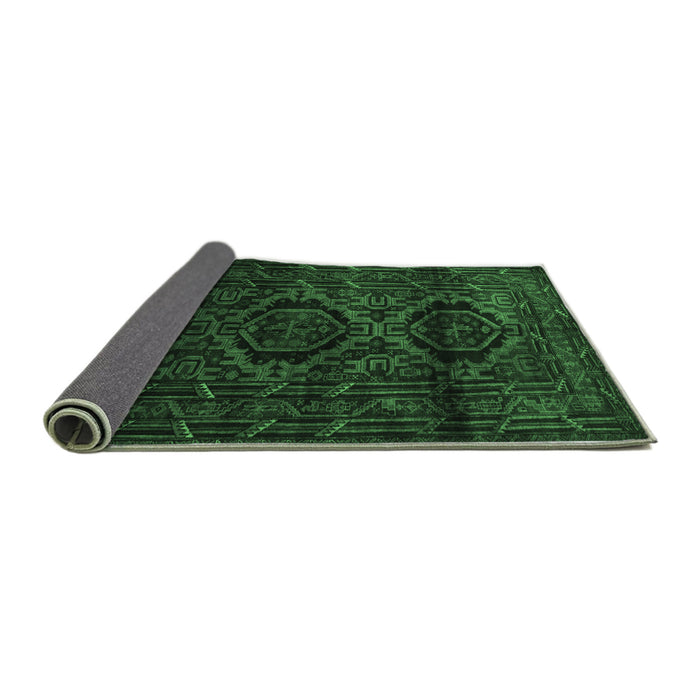 Sideview of Persian Emerald Green Traditional Rug, tr2439emgrn