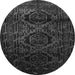 Machine Washable Persian Gray Traditional Rug, wshtr2439gry