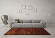 Machine Washable Persian Orange Traditional Area Rugs in a Living Room, wshtr2439org