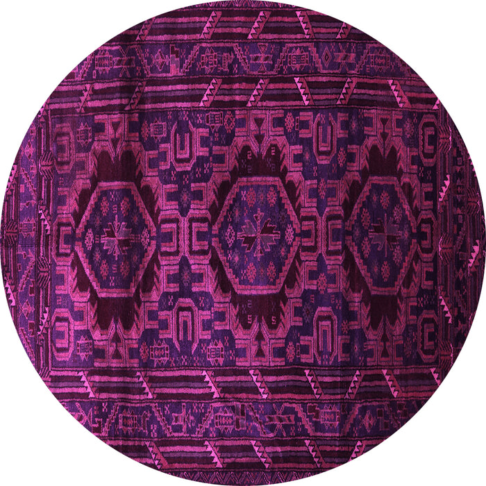 Round Persian Pink Traditional Rug, tr2439pnk