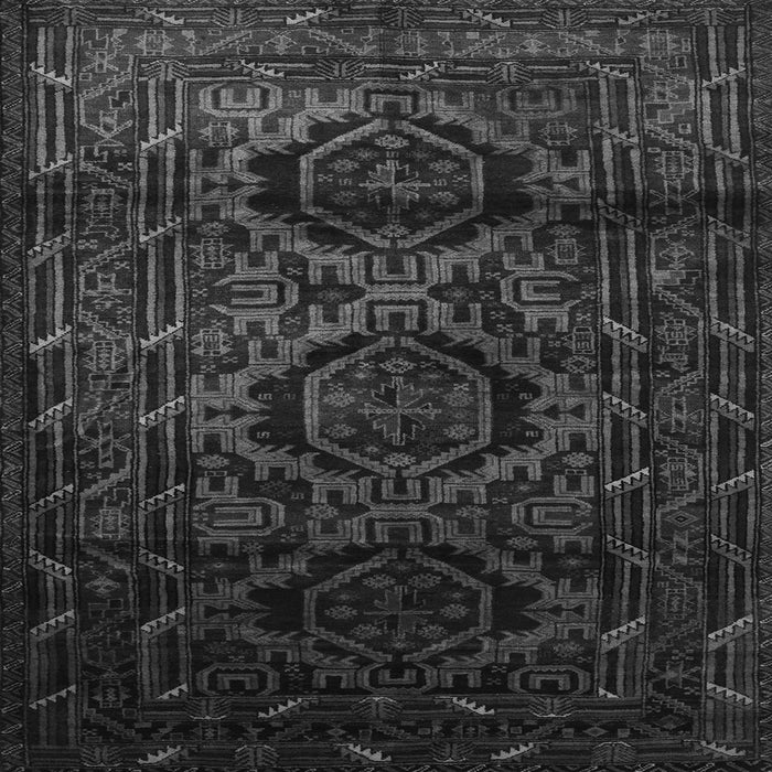 Round Machine Washable Persian Gray Traditional Rug, wshtr2439gry