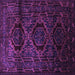 Square Machine Washable Persian Purple Traditional Area Rugs, wshtr2439pur