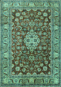 Persian Turquoise Traditional Rug, tr243turq