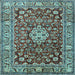 Square Persian Light Blue Traditional Rug, tr243lblu