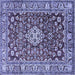 Square Persian Blue Traditional Rug, tr243blu