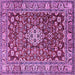 Square Persian Purple Traditional Rug, tr243pur