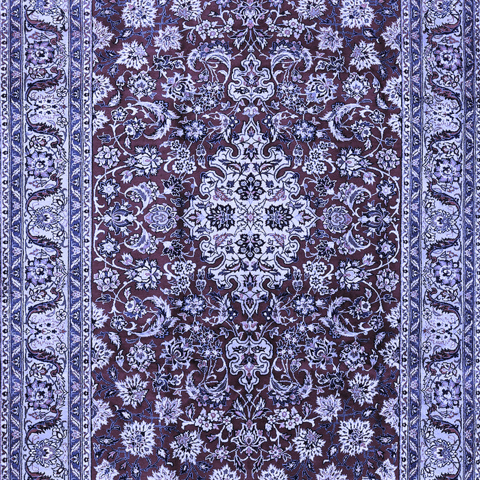 Machine Washable Persian Blue Traditional Rug, wshtr243blu