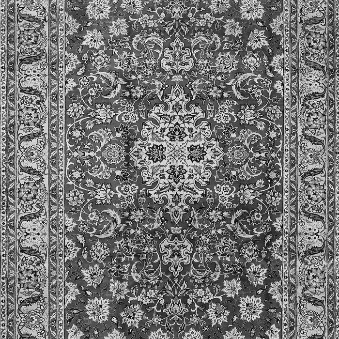 Serging Thickness of Machine Washable Persian Gray Traditional Rug, wshtr243gry