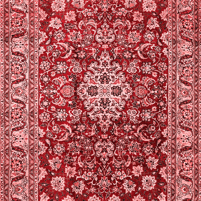 Machine Washable Persian Red Traditional Rug, wshtr243red