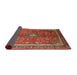 Sideview of Traditional Red Medallion Rug, tr244