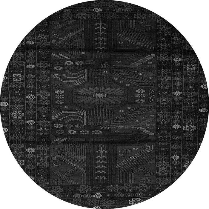 Machine Washable Persian Gray Traditional Rug, wshtr2440gry