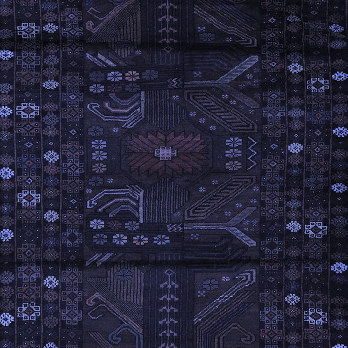 Machine Washable Persian Blue Traditional Rug, wshtr2440blu