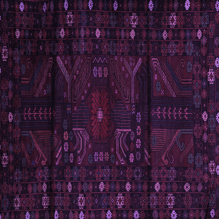 Square Persian Purple Traditional Rug, tr2440pur