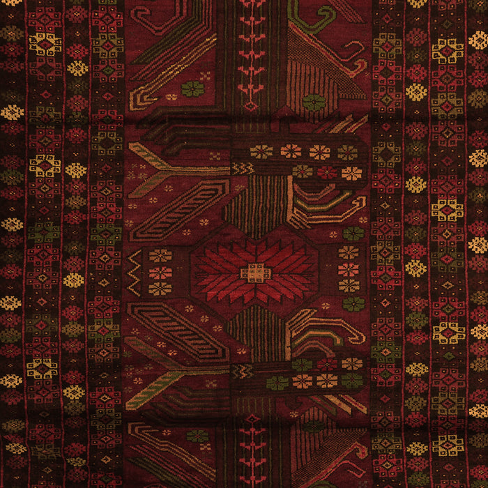 Serging Thickness of Machine Washable Persian Orange Traditional Area Rugs, wshtr2440org