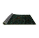 Sideview of Persian Turquoise Traditional Rug, tr2440turq