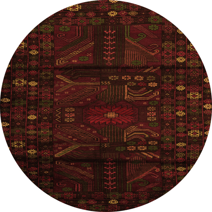 Square Persian Orange Traditional Rug, tr2440org