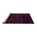 Sideview of Machine Washable Persian Pink Traditional Rug, wshtr2440pnk