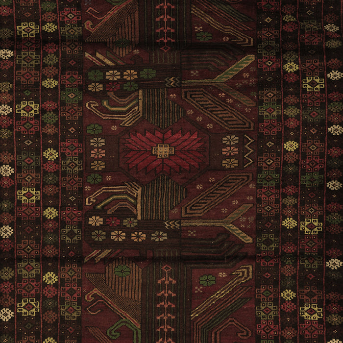 Machine Washable Persian Brown Traditional Rug, wshtr2440brn