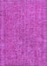 Machine Washable Persian Purple Bohemian Area Rugs, wshtr2441pur