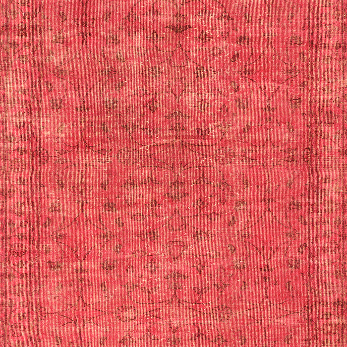 Serging Thickness of Machine Washable Persian Orange Bohemian Area Rugs, wshtr2441org