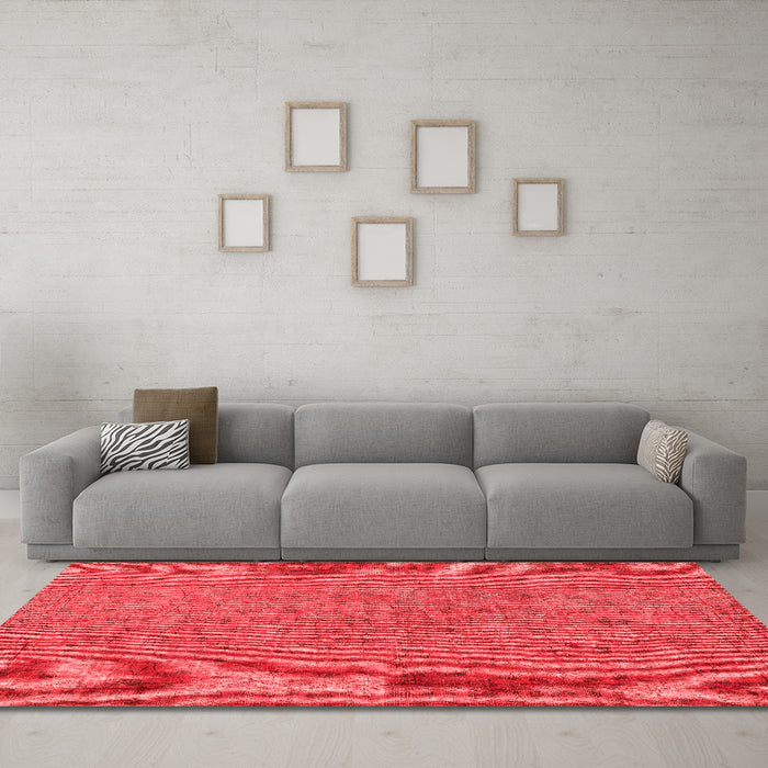 Bohemian Red Washable Rugs