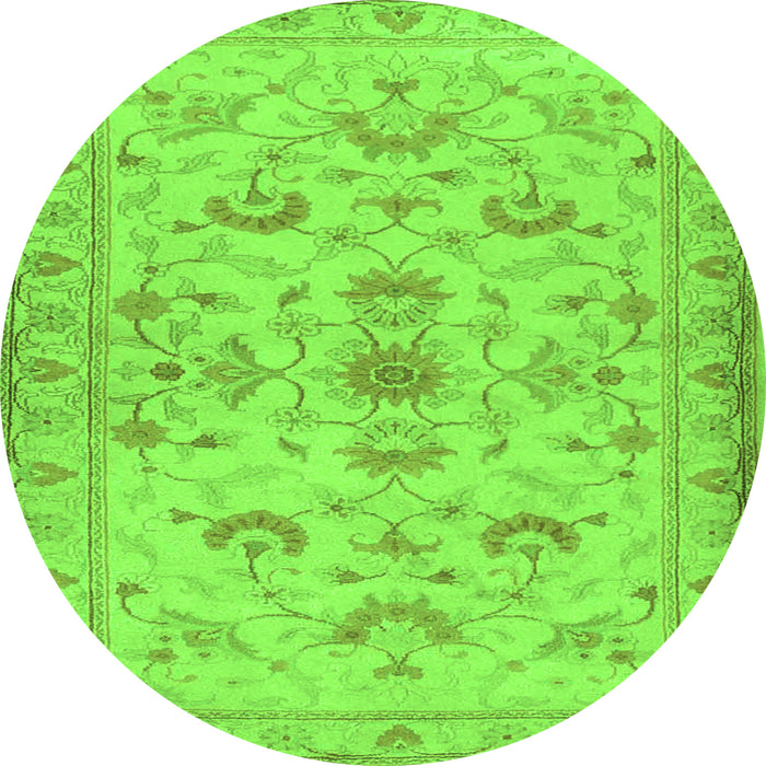 Machine Washable Persian Green Traditional Area Rugs, wshtr2442grn
