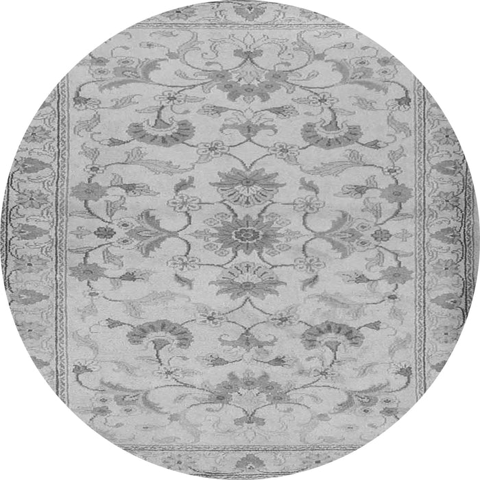 Machine Washable Persian Gray Traditional Rug, wshtr2442gry