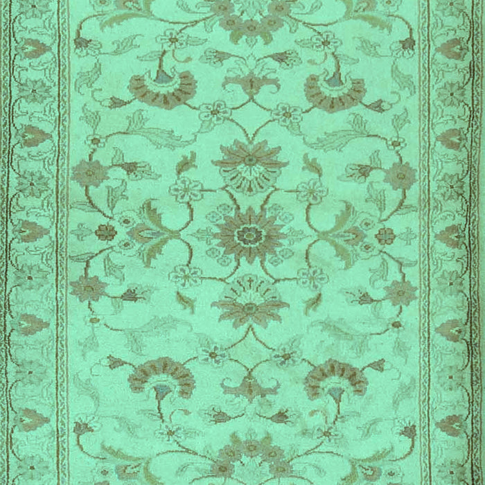 Machine Washable Persian Turquoise Traditional Area Rugs, wshtr2442turq