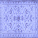 Square Persian Blue Traditional Rug, tr2442blu