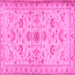 Square Persian Pink Traditional Rug, tr2442pnk