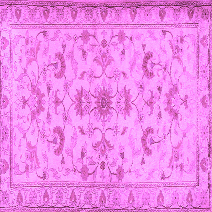 Square Machine Washable Persian Purple Traditional Area Rugs, wshtr2442pur