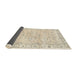 Sideview of Traditional Light French Beige Brown Persian Rug, tr2443