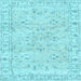 Square Persian Light Blue Traditional Rug, tr2443lblu