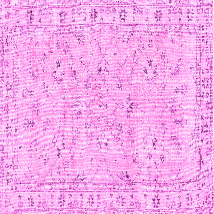 Square Persian Pink Traditional Rug, tr2443pnk