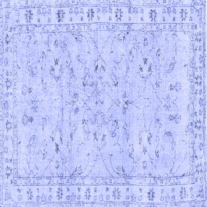Square Persian Blue Traditional Rug, tr2443blu