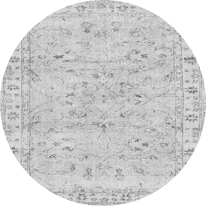 Machine Washable Persian Gray Traditional Rug, wshtr2443gry